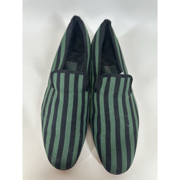 Shipton Smoking Loafers Men\'s Green Striped‎ Slip On Shoes UK 8 US 9 main image 9